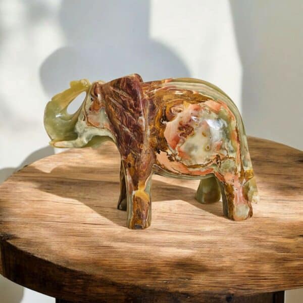 banded calcite elephant