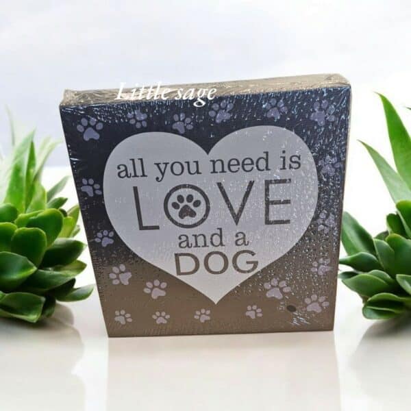 Cat or Dog Canvas Print Block 