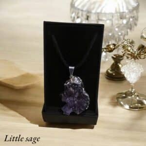 amethyst crystal necklace