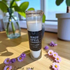 Magic Spell Tall Candle - White Sage Happiness