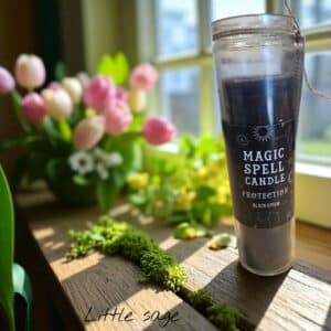 Magic Spell Candle – PROTECTION Black Opium