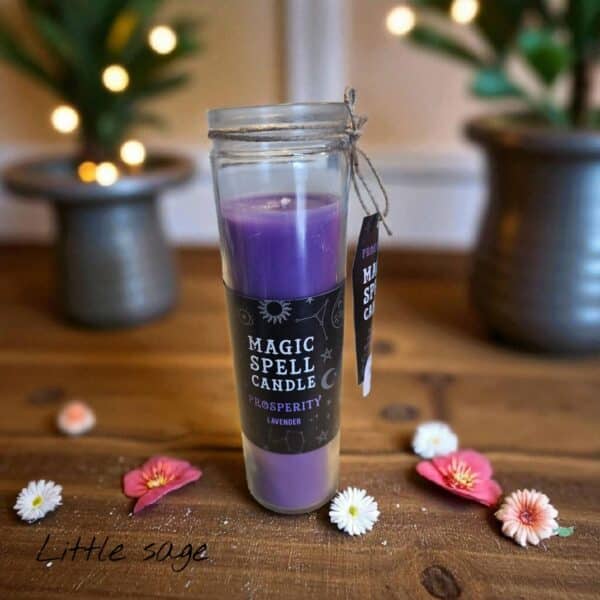 Magic Spell Tall Candle - Lavender Prosperity