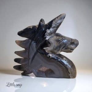Volcano agate unicorn